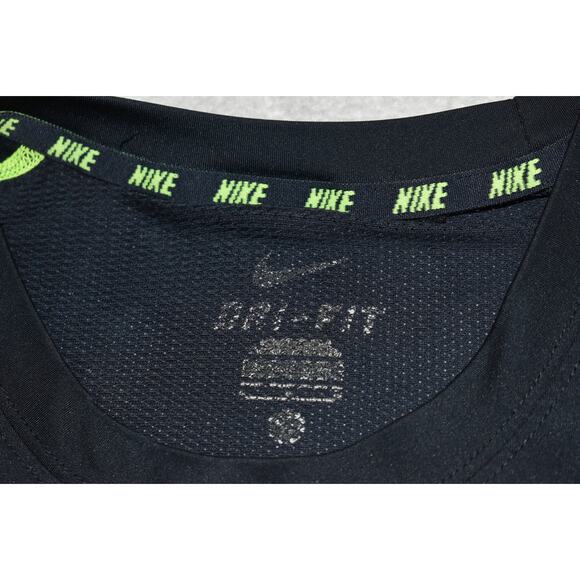 Nike Running Shirt Mens Size Large Polyester Dri-Fit Blue Performance Gym - Picture 5 of 6